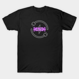 e-skate purple board T-Shirt